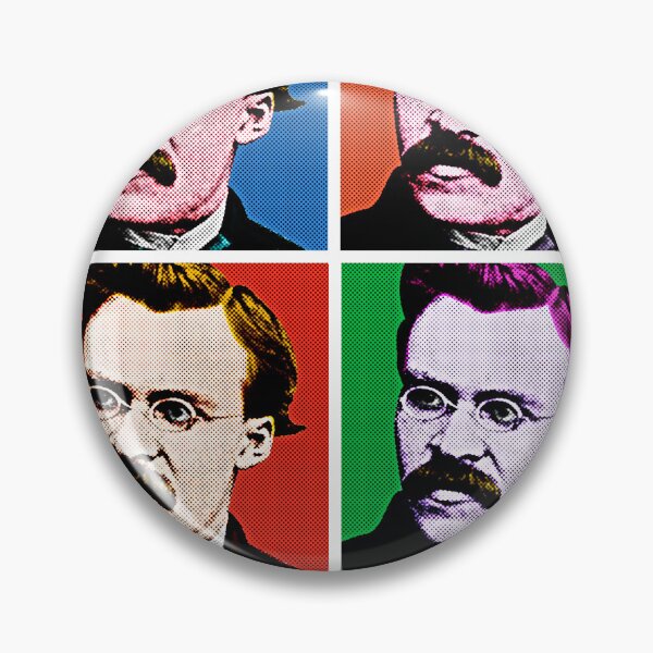 Item preview, Frederick Nietzsche Pop Art Portrait in 4 Colors designed and sold by OnlyPopArt.