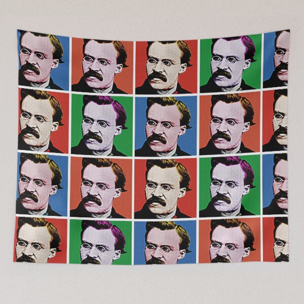 Item preview, Frederick Nietzsche Pop Art Portrait in 4 Colors designed and sold by OnlyPopArt.