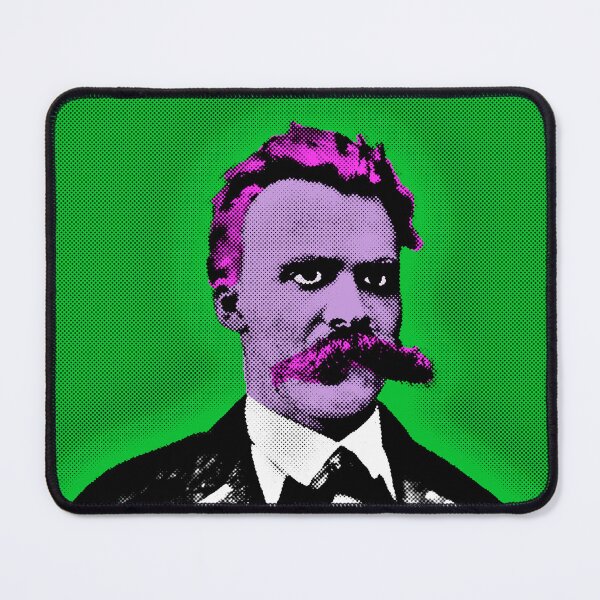 Item preview, Pop Art Portrait of Friedrich Nietzsche in Green Background designed and sold by OnlyPopArt.
