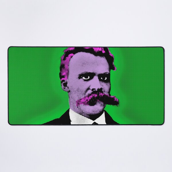 Item preview, Pop Art Portrait of Friedrich Nietzsche in Green Background designed and sold by OnlyPopArt.