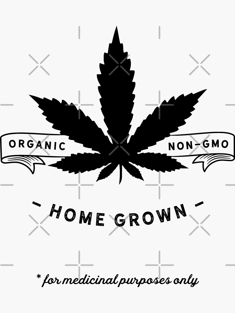 Thumbnail 3 of 3, Sticker, homegrown (medicinal) designed and sold by mystudiocreate.