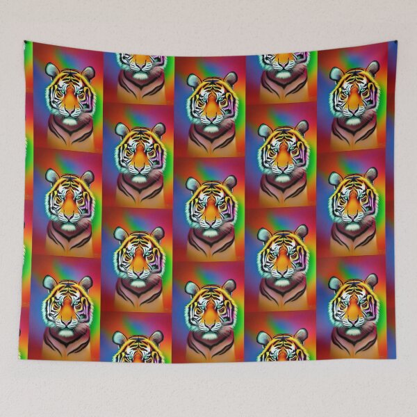 Item preview, Rainbow Head of a Tiger designed and sold by Riccivela.