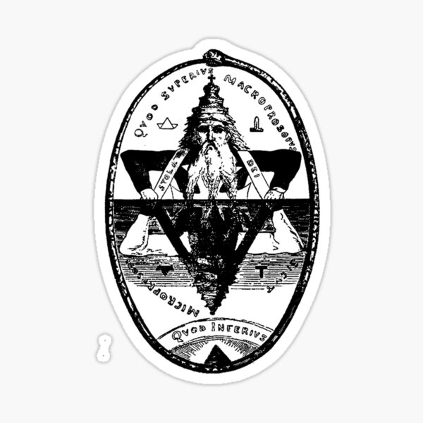 “Hexagram of Solomon” Sticker for Sale by bolguzart | Redbubble