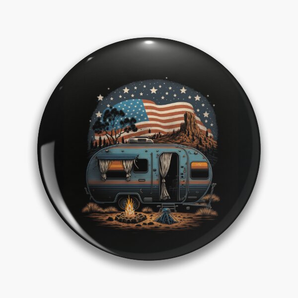 Item preview, Patriotic Campers American Flag designed and sold by druckfun.