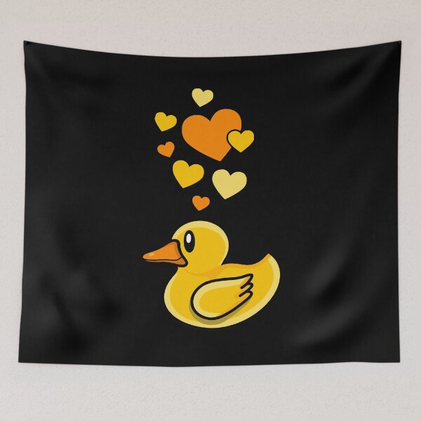 Item preview, Rubber Duck With Hearts designed and sold by eternallygifted.