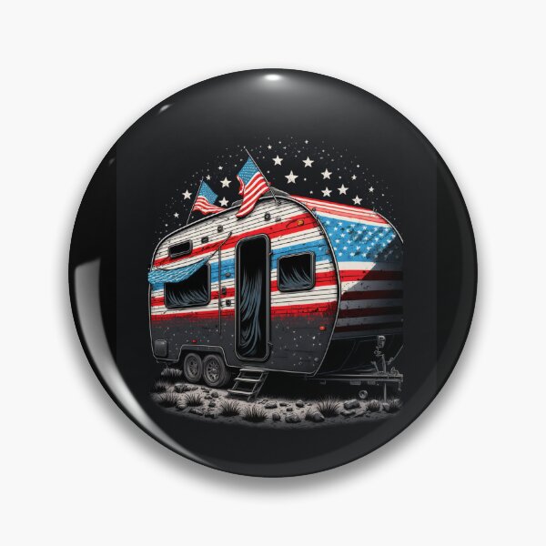 Item preview, Patriotic Campers American Flag designed and sold by druckfun.