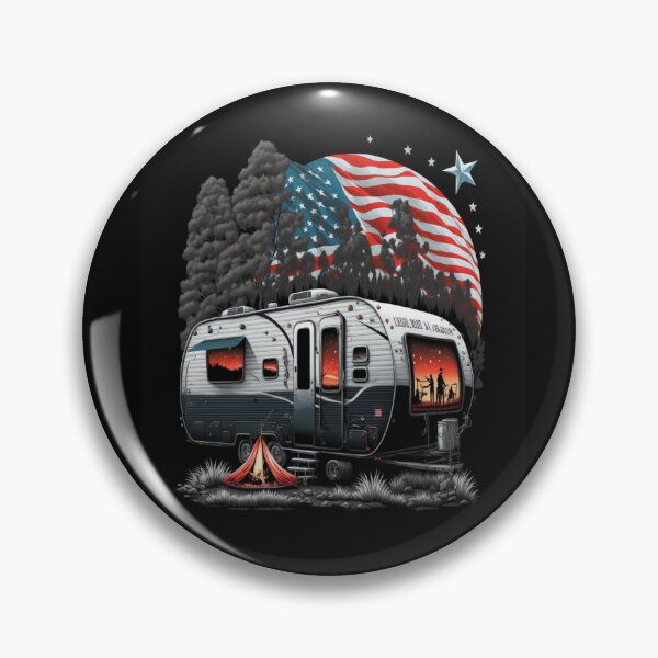 Item preview, Patriotic Campers American Flag designed and sold by druckfun.