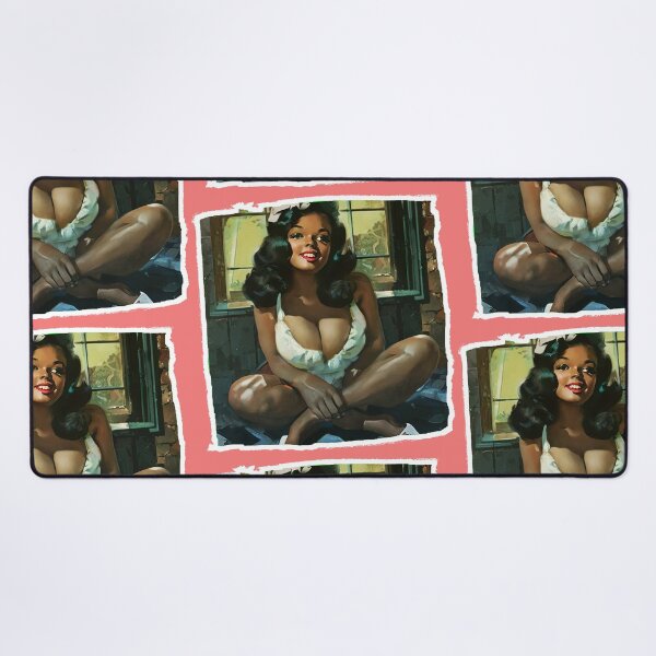Item preview, Pinup Girl Sitting at the Floor designed and sold by cutestpinups.