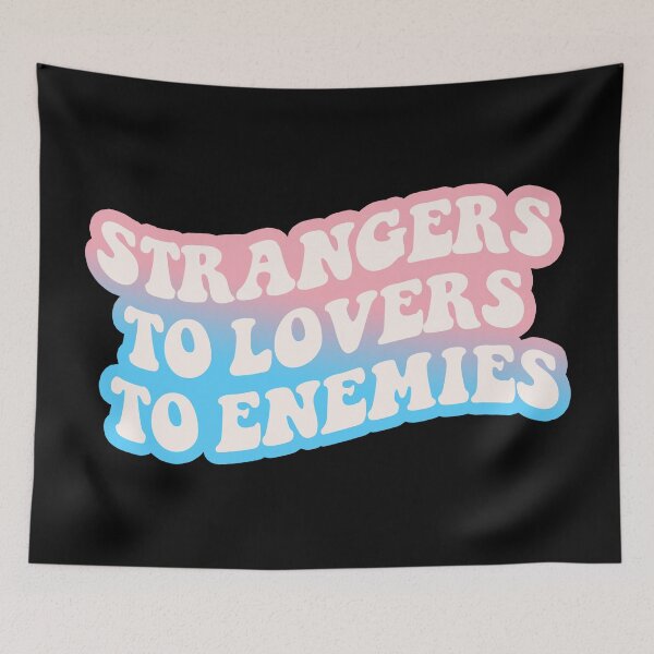 Item preview, Strangers To Lovers To Enemies (Transgender Pride Flag) designed and sold by sarascoprox.