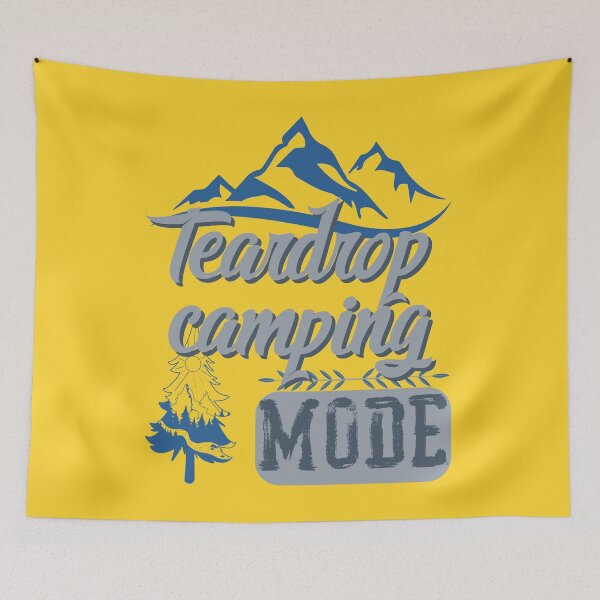 Item preview, teardrop camping mode, forest river sun inside tree pine designed and sold by movie-popcorn.
