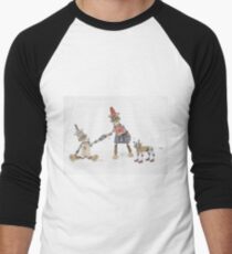 Robots Cute Men's Baseball ¾ T-Shirt