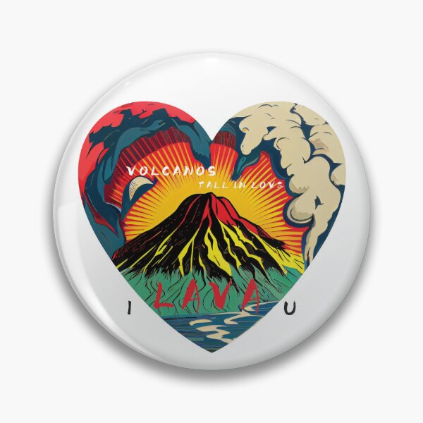 Item preview, Valentine's Day | Love | Volcano | I love you | I lava you | love expression | Volcanos fall in love designed and sold by ArtPowTech.