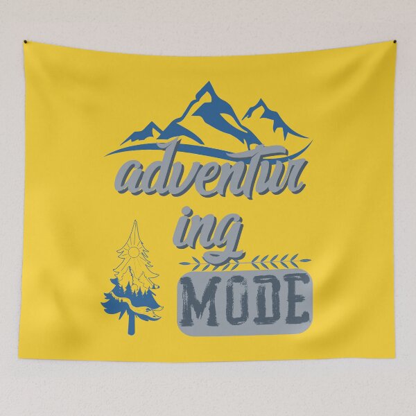 Item preview, adventur ing mode, forest river sun inside tree pine designed and sold by movie-popcorn.