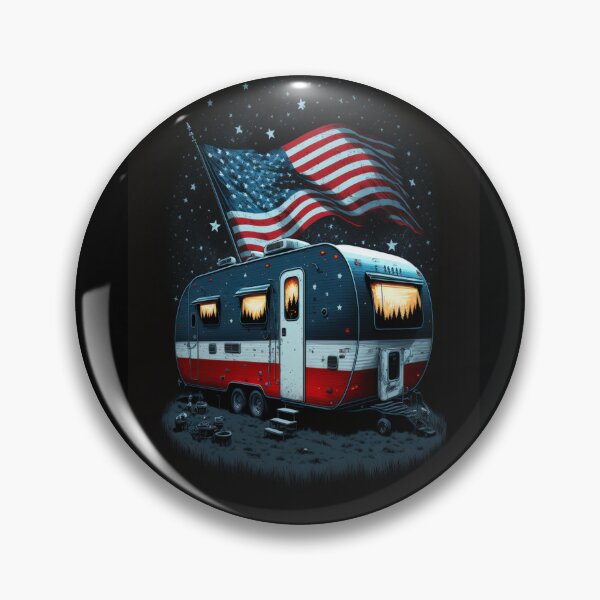 Item preview, Patriotic Campers American Flag designed and sold by druckfun.