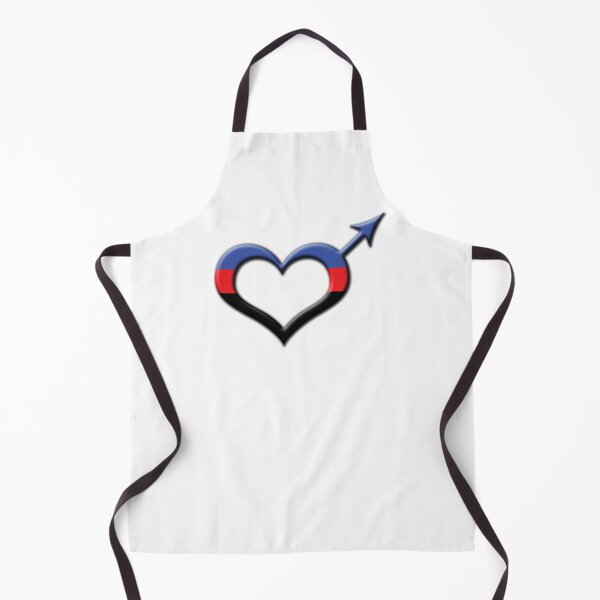 Item preview, Heart-Shaped Polyamorous Pride Male Gender Symbol designed and sold by LiveLoudGraphic.