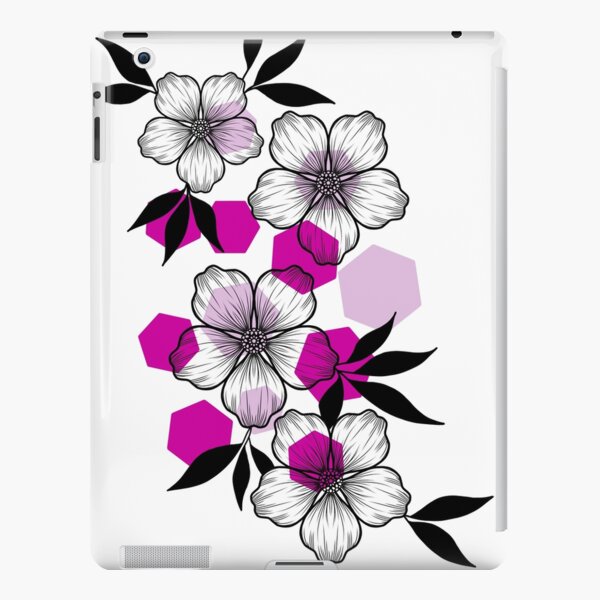Fineline flower art iPad Snap Case