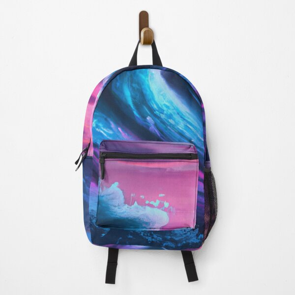 Artikelvorschau, Vaporwave Huge Ocean Waves (futuristischer Neon-Look) entworfen und verkauft von SassyClassyMe.