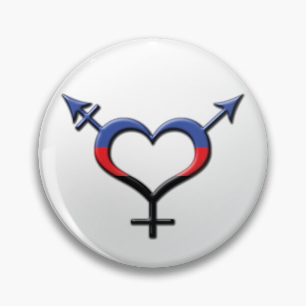 Item preview, Heart-Shaped Polyamorous Pride Transgender Symbol designed and sold by LiveLoudGraphic.