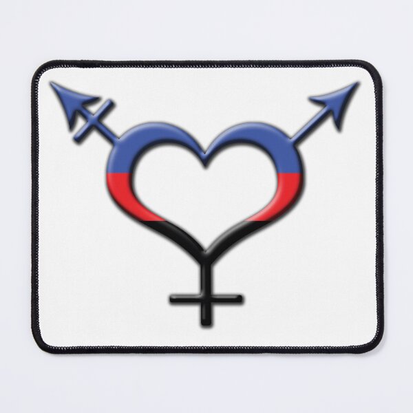 Item preview, Heart-Shaped Polyamorous Pride Transgender Symbol designed and sold by LiveLoudGraphic.