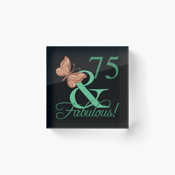Item preview, Fabulous 75th birthday! designed and sold by thepixelgarden.