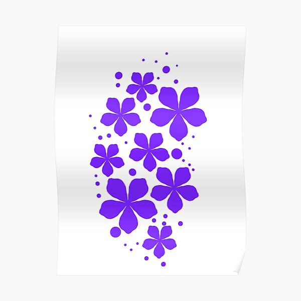 Violet flowers Poster