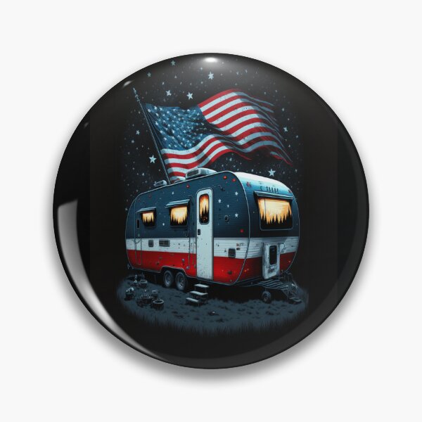 Item preview, Patriotic Campers American Flag designed and sold by druckfun.