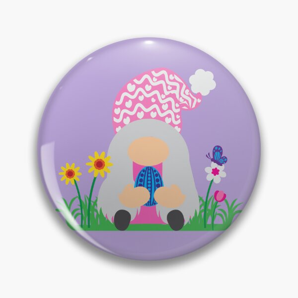 Item preview, Easter Gnome Pink Hat in a Garden designed and sold by 2CreativeNomads.