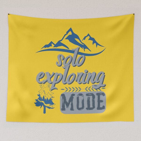 Item preview, solo exploring mode, forest river sun inside tree pine designed and sold by movie-popcorn.