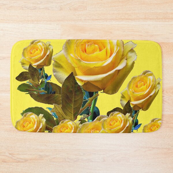 Item preview, YELLOW ROSE GARDEN FLOWER PATTERN YELLOW ART designed and sold by sharlesart.