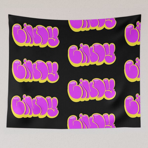 Item preview, Pink Cindy Name Tag designed and sold by ArtByNabes.