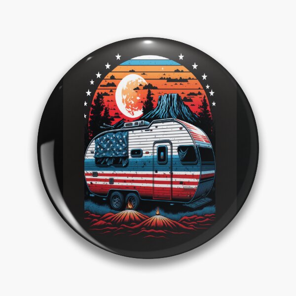Item preview, Patriotic Campers American Flag designed and sold by druckfun.
