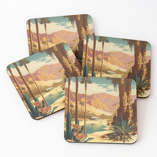 Item preview, Chad Oasis Vintage Travel Art Poster designed and sold by OldTravelArt.