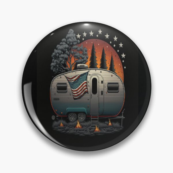 Item preview, Patriotic Campers American Flag designed and sold by druckfun.