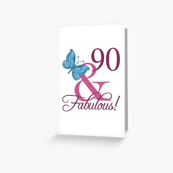 Item preview, Fabulous 90th birthday! designed and sold by thepixelgarden.