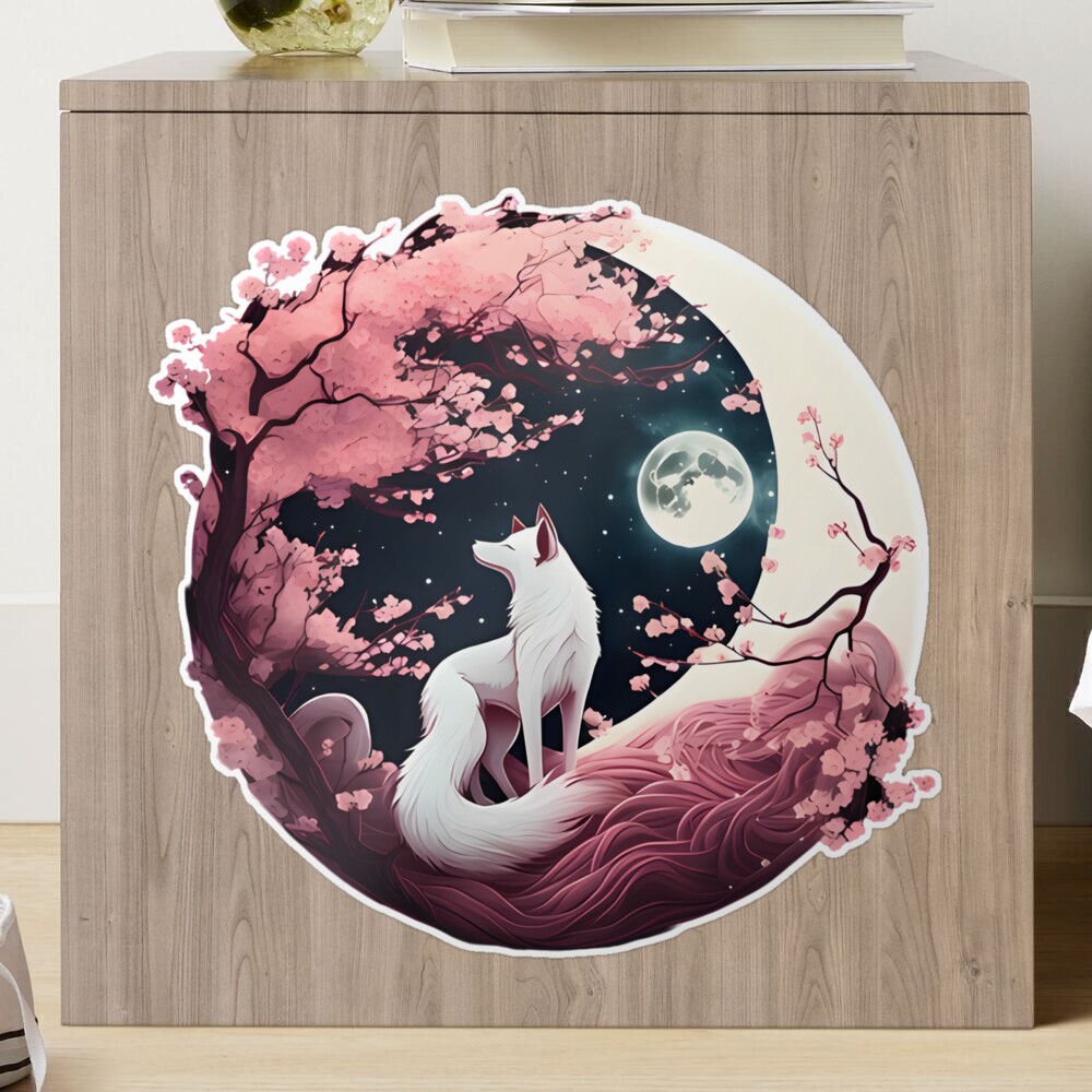 14 Inch Pink Cherry Blossom Tree Japanese Paper Lantern - Luna