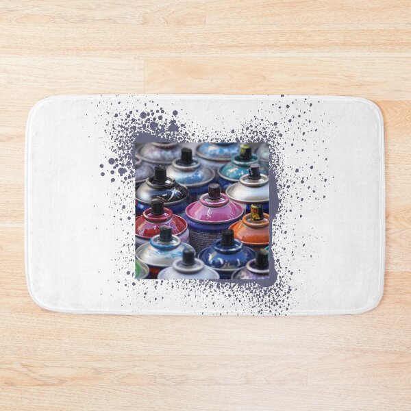Item preview, Spray paint cans and splatter designed and sold by courtney petersen.