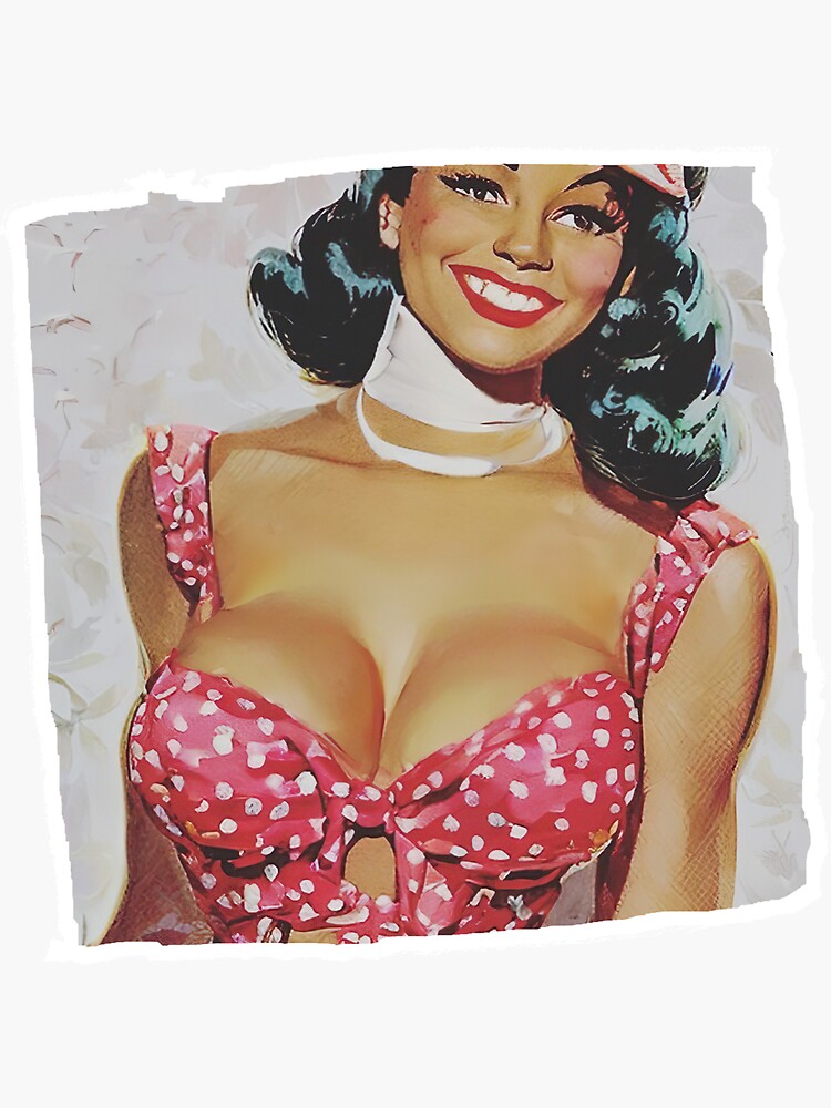 Tan Pinup Girl Sticker For Sale By Cutestpinups Redbubble 0124