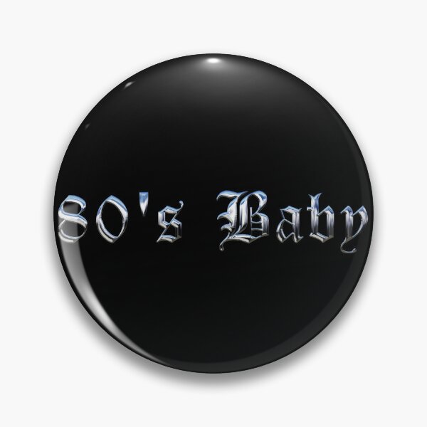 Item preview, 80s Baby | 3D Chrome Typography designed and sold by ProdbyNiECO.