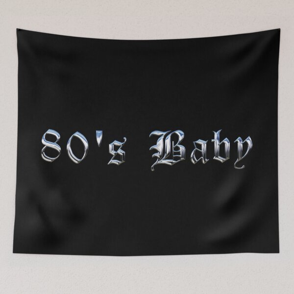 Item preview, 80s Baby | 3D Chrome Typography designed and sold by ProdbyNiECO.