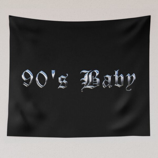 Item preview, 90s Baby | 3D Chrome Typography designed and sold by ProdbyNiECO.