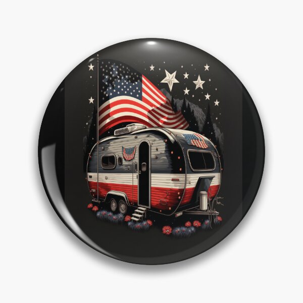 Item preview, Patriotic Campers American Flag designed and sold by druckfun.