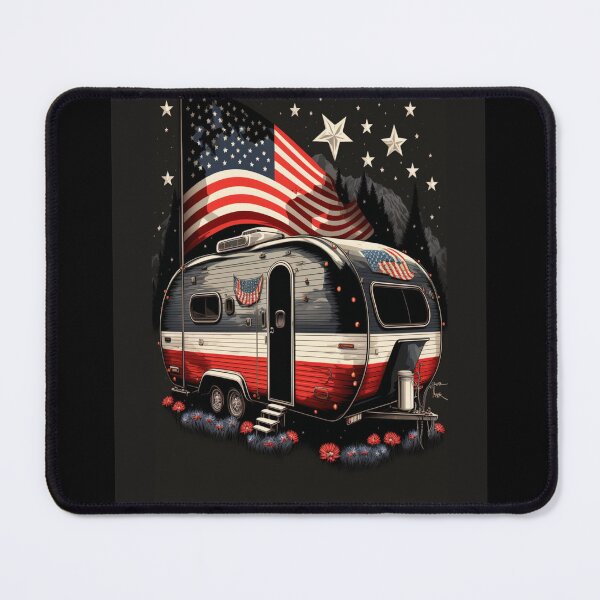 Artikelvorschau, Patriotic Camper amerikanischen Flagge entworfen und verkauft von druckfun.