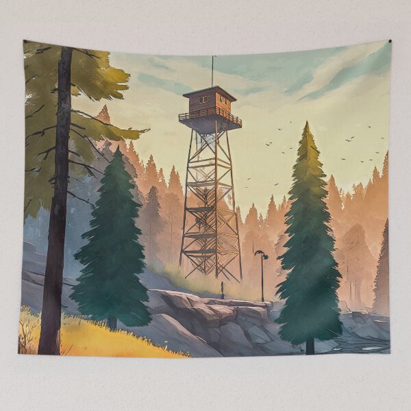 Item preview, Fire Lookout Tower designed and sold by Cyberpunk Designs.