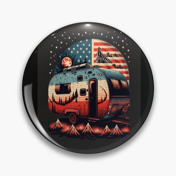 Item preview, Patriotic Campers American Flag designed and sold by druckfun.