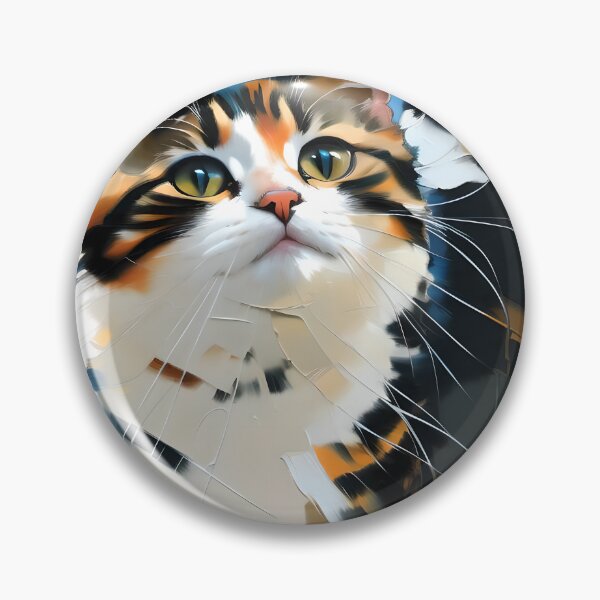 Item preview, In the Moment: A content kitty oil painting designed and sold by KH-GardenEden.