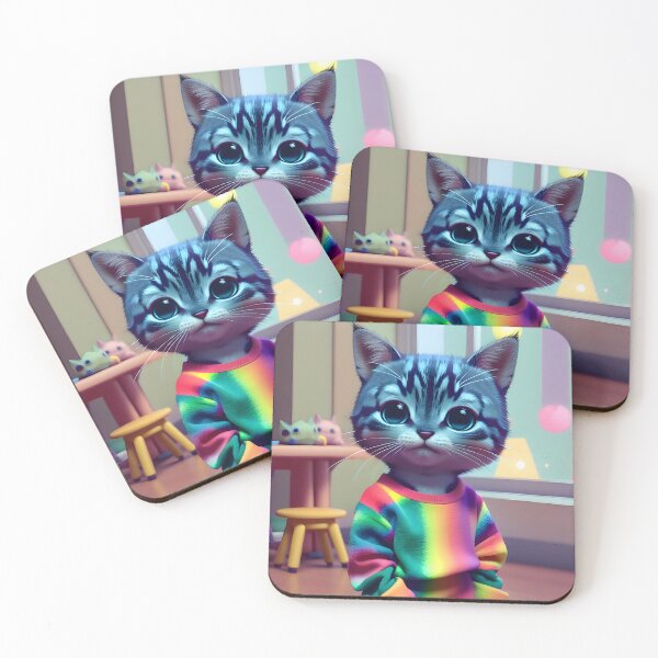Item preview, Cat in Pajamas - Modern Digital Art designed and sold by Ai-michiart.