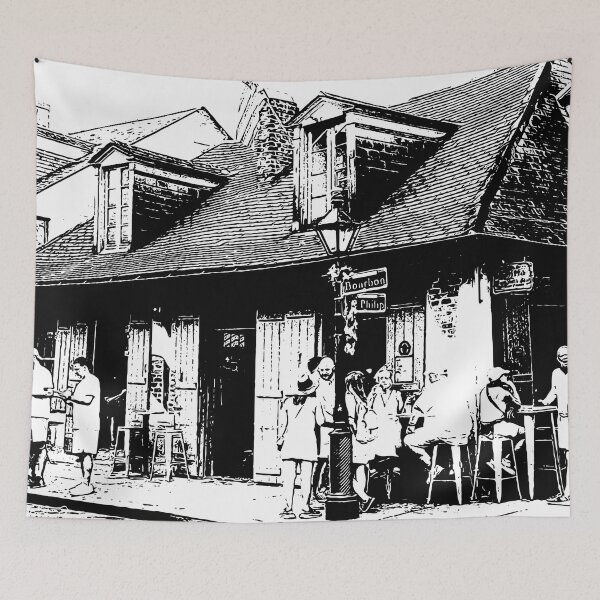 Item preview, Purple drinks in Bourbon Street, New Orleans designed and sold by Coni - Outdoors Mantra.