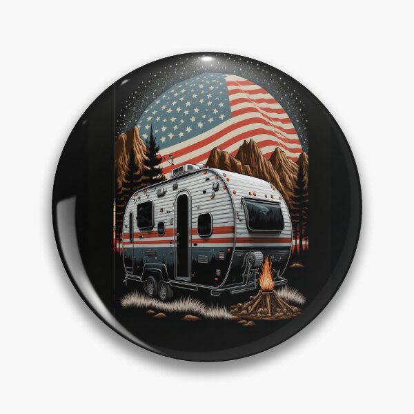 Item preview, Patriotic Campers American Flag designed and sold by druckfun.