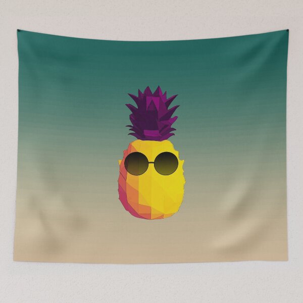 Item preview, Awesome Pineapple With Sunglasses, colored background designed and sold by markeralchemy.