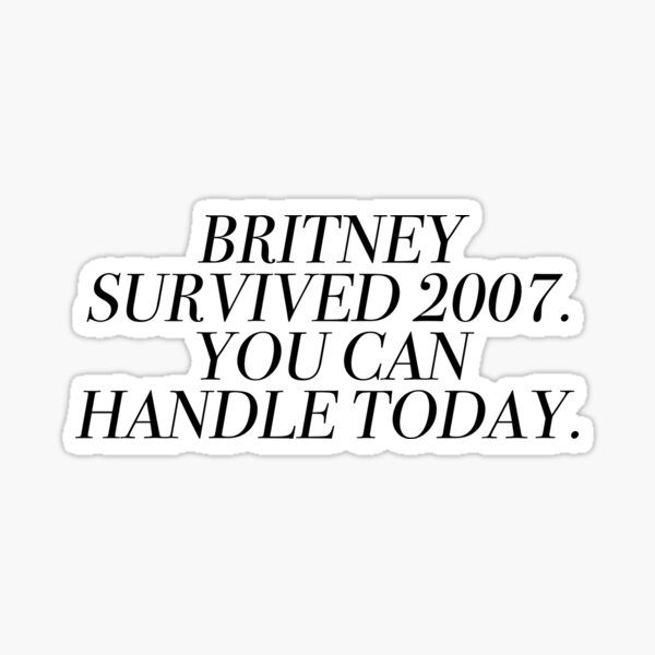 Buy Black Britney Spears I Still Billieve Circle Stickers Online